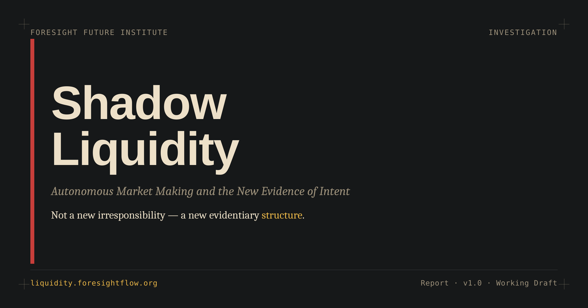 Shadow Liquidity cover